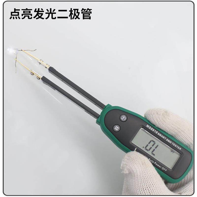 MS8910贴片元件测试夹便携电桥高精度数字电阻二极管电容通断_虎窝淘