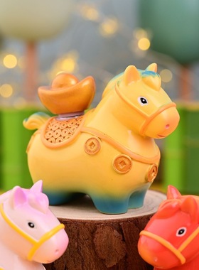 西安旅游纪念品唐三彩小马摆件唐马文创手办玄关桌面装饰品包邮