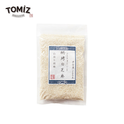 TOMIZ富泽商店烘烤白芝麻100g烘焙材料寿司面包饼干蛋糕装饰用 - 图0
