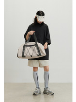 CryingCenter Retro Collision Color Large Capacity Sports Tennis Bag Fitness Training Bag Tide Travel Cry Yelling Center