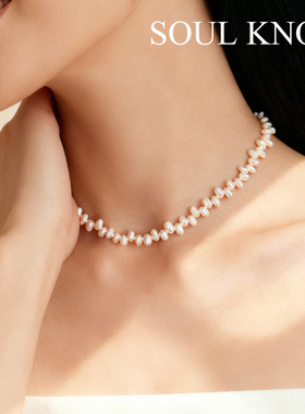 天然淡水巴洛克不规则项链颈链