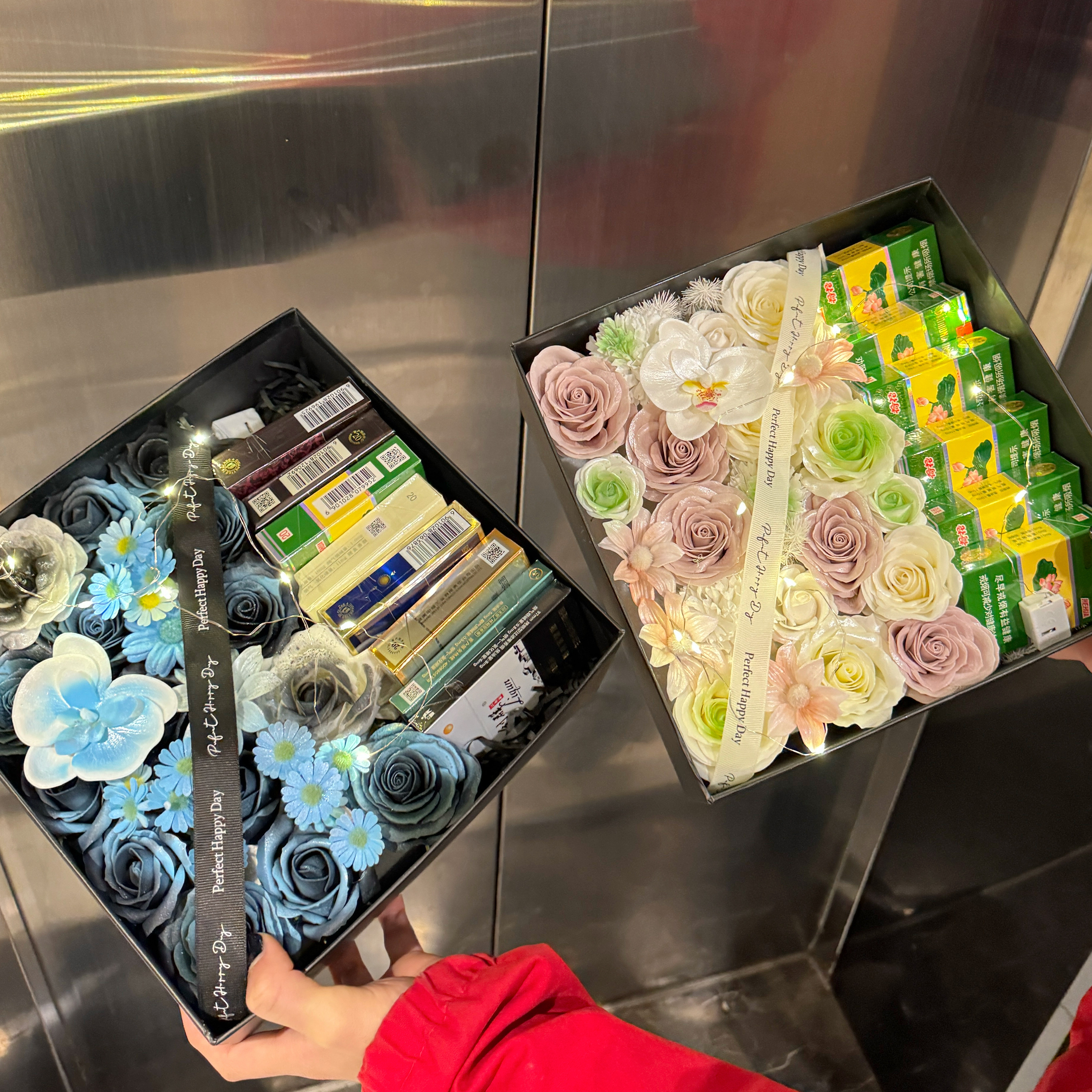 高级感香烟礼盒花束创意七夕情人节礼物手工成品送男友,淘宝优惠券,粉丝福利购,淘宝优惠卷