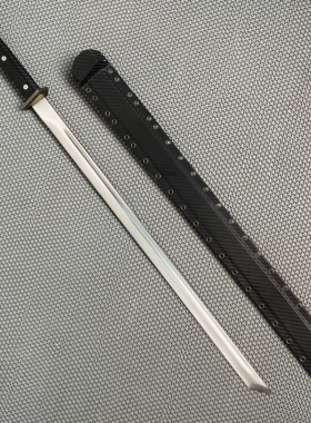 龙泉刀剑战术刀唐横刀k鞘一体高性能锰钢户外手工冷兵器未开刃
