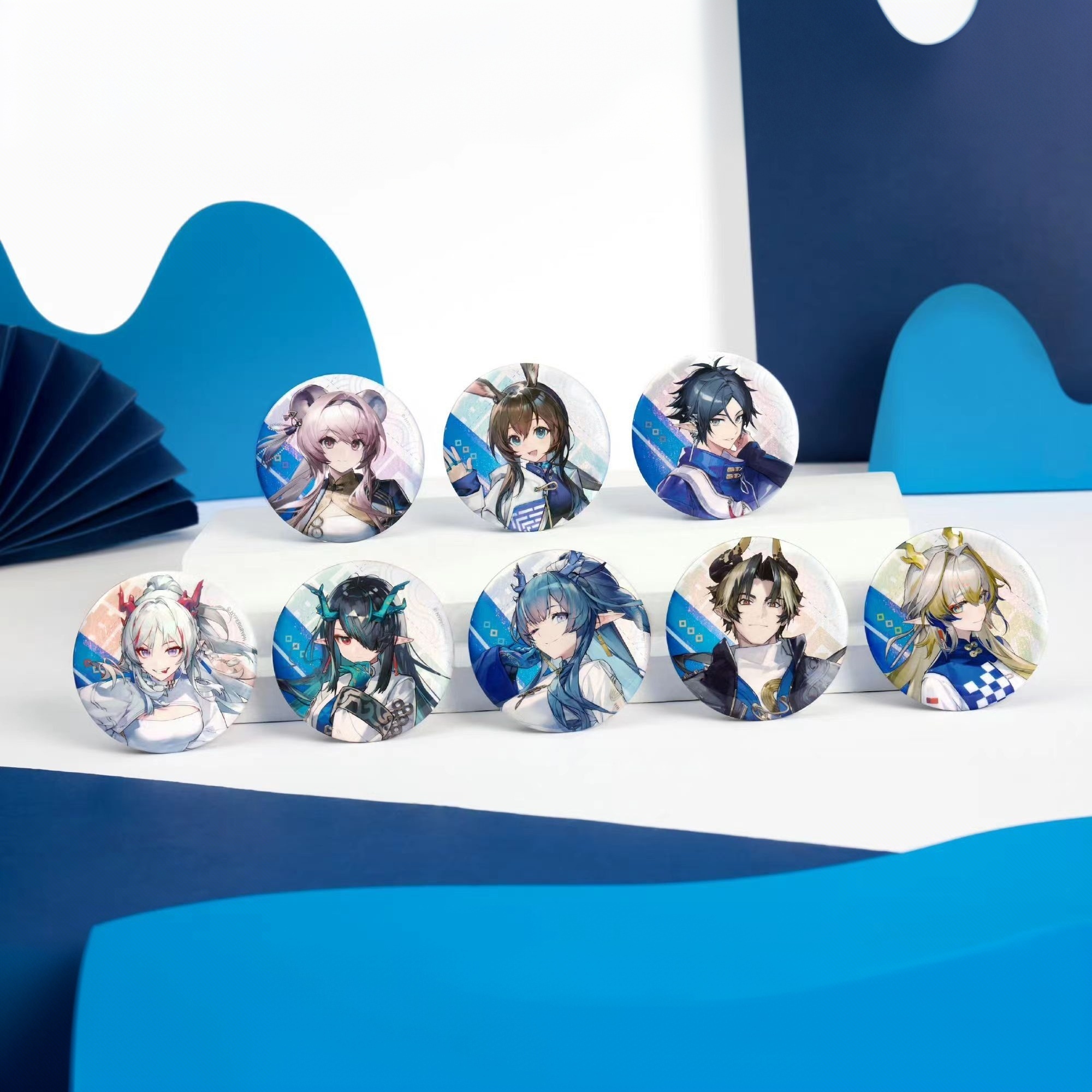 罗森联名明日方舟周边新年溢锦程同人吧唧立牌镭射票谷子收藏纪念 - 图0