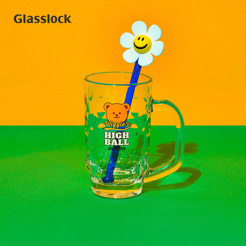 Glasslock wiggle联名啤酒杯玻璃高颜值杯子果汁杯家用聚餐耐用,淘宝优惠券,粉丝福利购,淘宝优惠卷