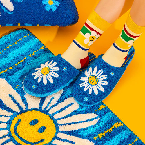 wigglewiggle秋冬羊羔绒拖鞋室内家用防滑保暖厚底毛毛拖鞋加绒女 - 图3