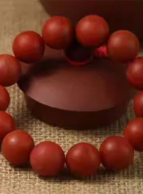 自然无优化南红玛瑙圆珠手串