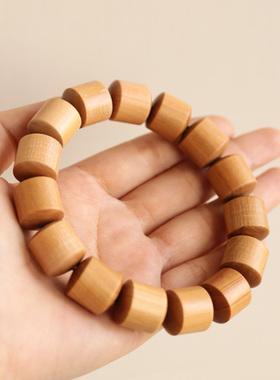 檀香藏式桶珠手串男女款