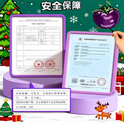 圣诞拼豆材料包全套拼豆融合豆mard同色圣诞DIY拼豆挂件全套工具 - 图2