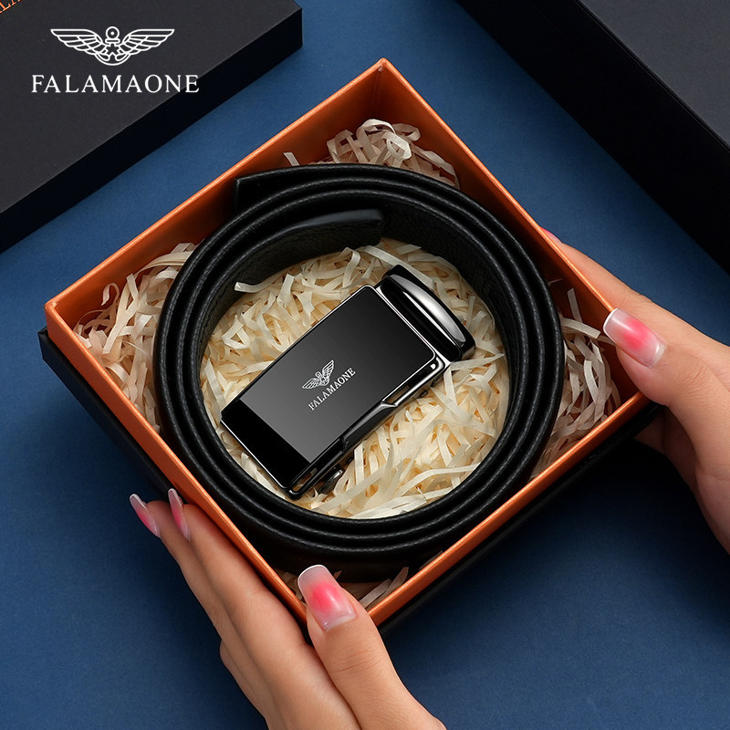 正品法莱阿玛尼男士皮带男款裤腰带奢侈品腰带男真皮2025新款裤带