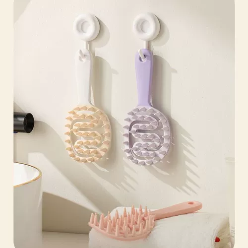 Длинная дама для мытья, массажная расческа, чистка заголовка, кожаная кожа масла. Антипроритовый меридиан силиконовый артефакт волос артефакт