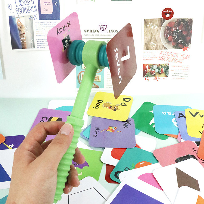 吸盘锤双面锤头可吸卡片趣味识字桌面敲打吸吸乐闪卡道具互动玩具,淘宝优惠券,粉丝福利购,淘宝优惠卷