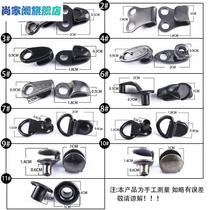 Metal Shoe Buckle Mountaineering Shoes Combat Boots Martin shoes Rope Belt Buckle Repair Shoes Accessories Hardware Rivets Barb black