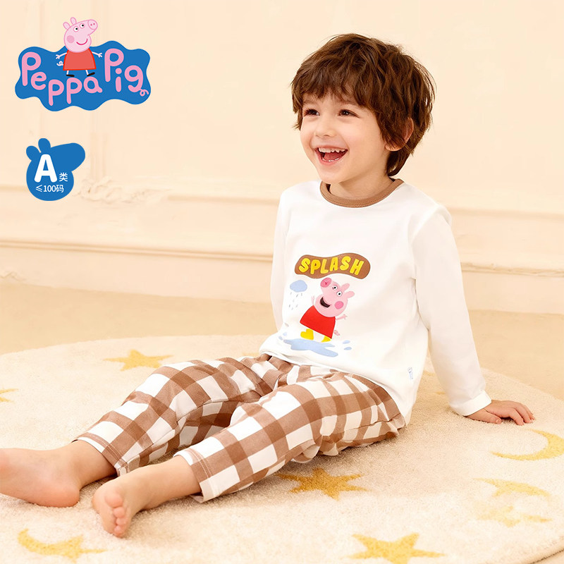 Peppa Pig 95% cotton spring and autumn home wear set
