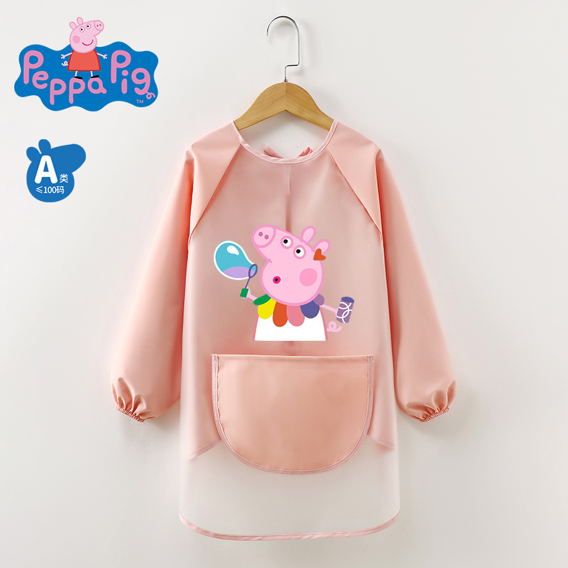 Peppa Pig Cartoon Polyester Fiber Coverall Waterproof