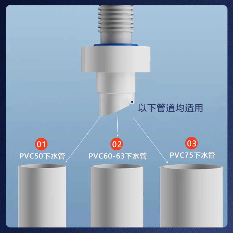 下水管道防臭密封圈厨房菜盆洗手盆洗衣机排水管堵口塞防返臭神器