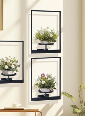 跨境现货客厅植物花架墙壁挂架简约风格植物花架窗式置物架