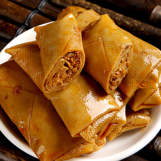 张飞豆干香菇夹心豆卷豆皮卷即食四川特产麻辣豆腐干休闲零食小吃