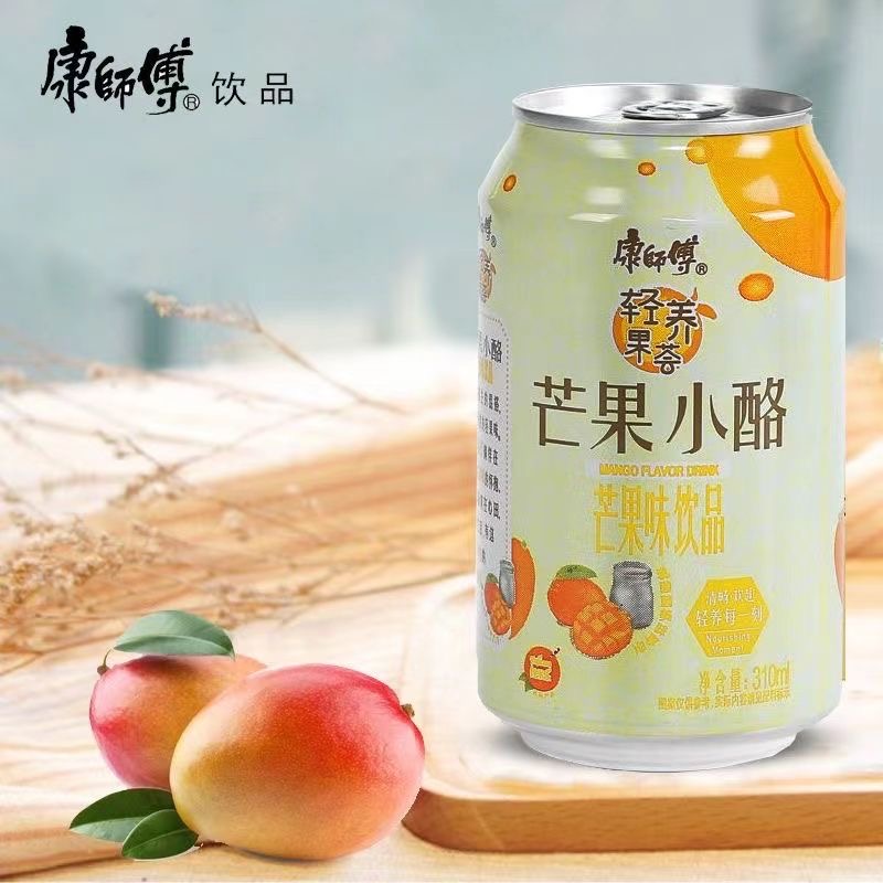 康师傅冰红茶310ml*24罐整箱蜂蜜柚子葡萄甜橙冰糖雪梨水蜜桃饮料-图2