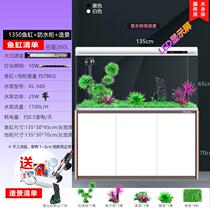 Fish Tank Living Room Large Small And Medium Home Drop Zone Bottom Cabinet Aquarium Free water gold fish tank with display screen