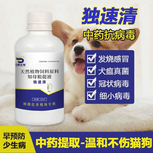 Прозрачный питомец Противовирусная собака и кошачья универсальное улучшение иммунитета до прозрачного тепла и детоксикации, чтобы предотвратить маленькую чуму кошек и собак