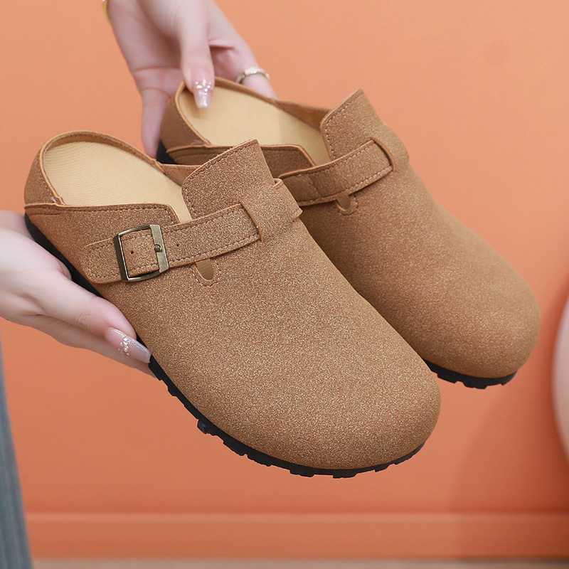 秋季新款勃肯鞋女鞋外穿百搭懒人拖鞋软底舒适凉鞋时尚透气休闲鞋 - 图1