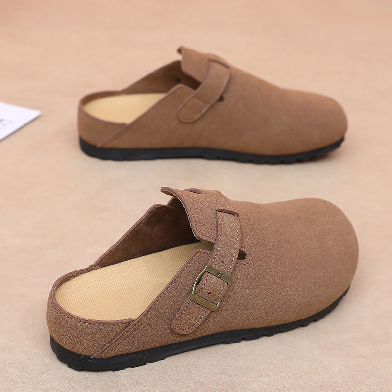 秋季新款勃肯鞋女鞋外穿百搭懒人拖鞋软底舒适凉鞋时尚透气休闲鞋 - 图3