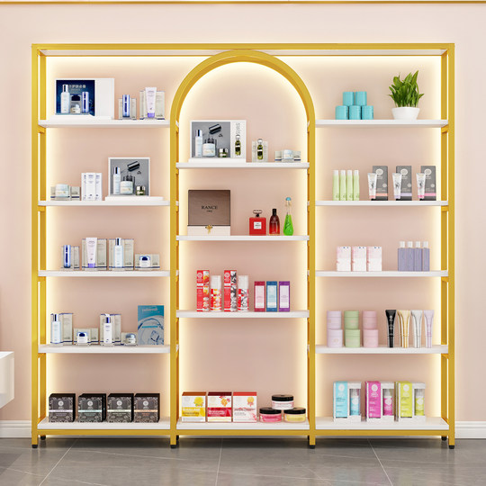 Beauty salon goods display shelves cosmetic display cabinet