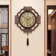 New light luxury wall clock new Chinese style perpetual calendar home fashion silent Chinese style copper atmospheric clock wall clock