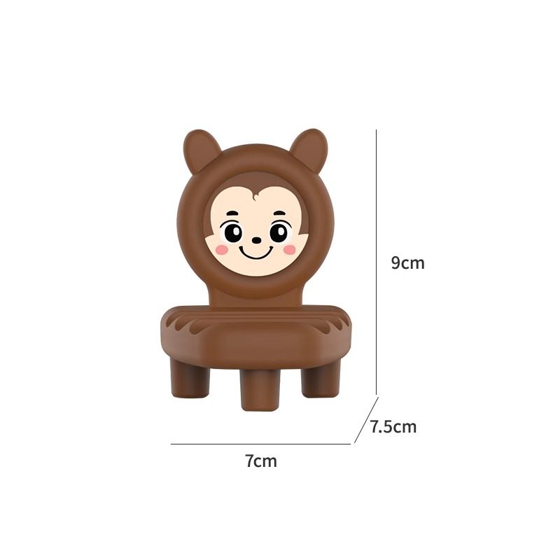 小凳子手机支架桌面摆件可爱笔架办公桌眼镜架子手表支撑架呆萌个性创意公司礼品定制logo活动宣传节日小礼物 - 图3