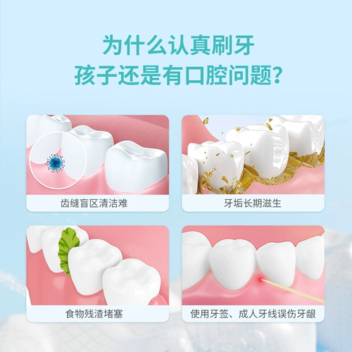 Детская зубная нить для полости рта, портативная упаковка, защита от кариеса