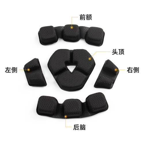 新式战术头盔高能防护吸热通风高弹性内衬垫钢盔改装运动骑行配件 - 图0