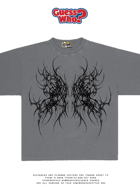 萬物All Nature 小众美式高街古着宽松版型crewneck短袖T恤