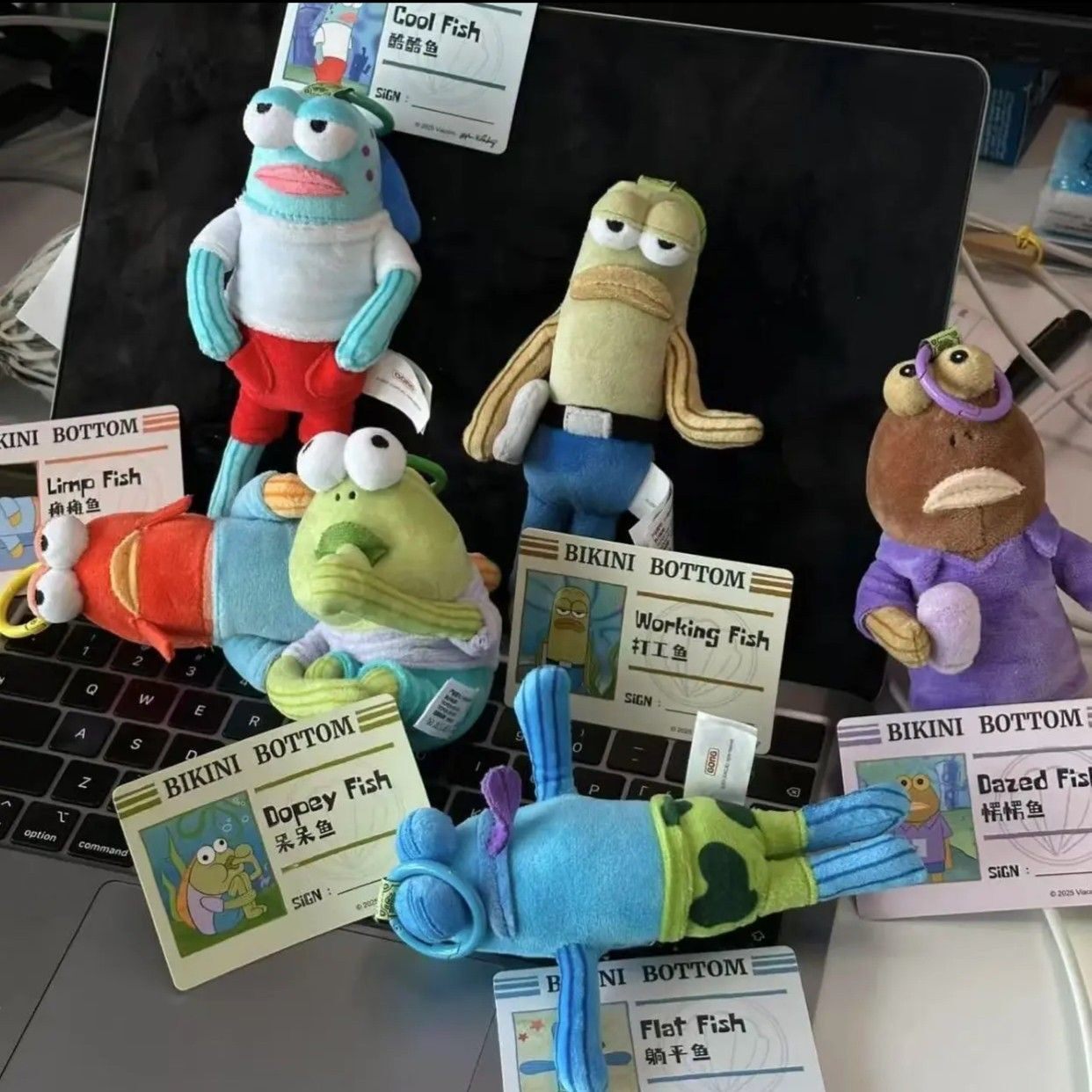 海绵宝宝比奇堡居民丑萌呆呆鱼创意公仔毛绒玩偶挂件可爱背包挂饰,淘宝优惠券,粉丝福利购,淘宝优惠卷