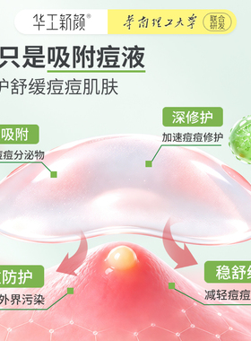 华工新颜鱼腥草净颜祛痘吸附贴祛痘隐形去粉刺吸脓痘痘贴