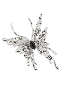 小众设计感高级感液态蝴蝶开口戒指女学生ins潮冷淡风个性食指戒