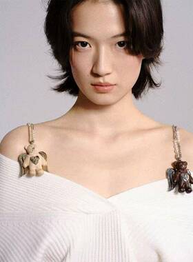 天使小熊特色项链