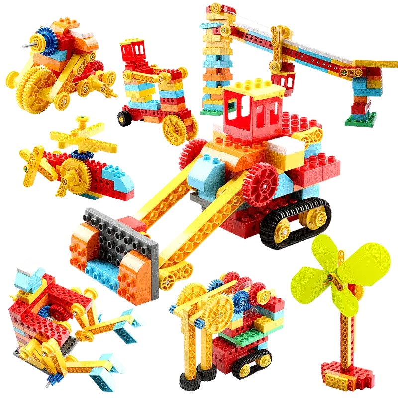 儿童大颗粒齿轮积木机械组女男孩子系列拼装6玩具电动8一12岁-图3