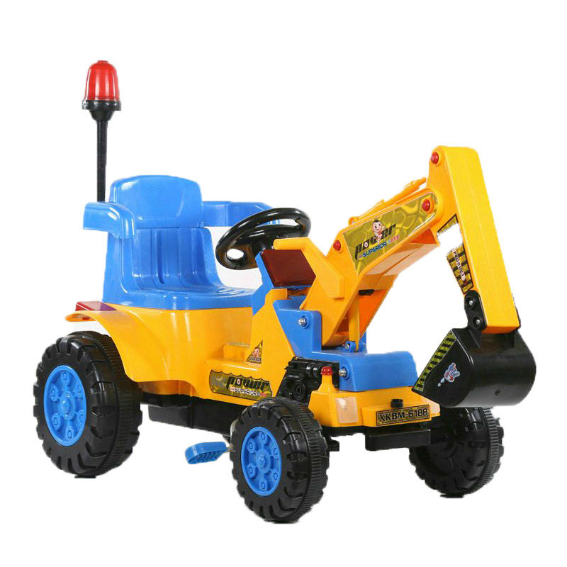 新款超大型儿童玩具1-9岁脚踏挖土机推土机男女孩挖掘机可坐可骑