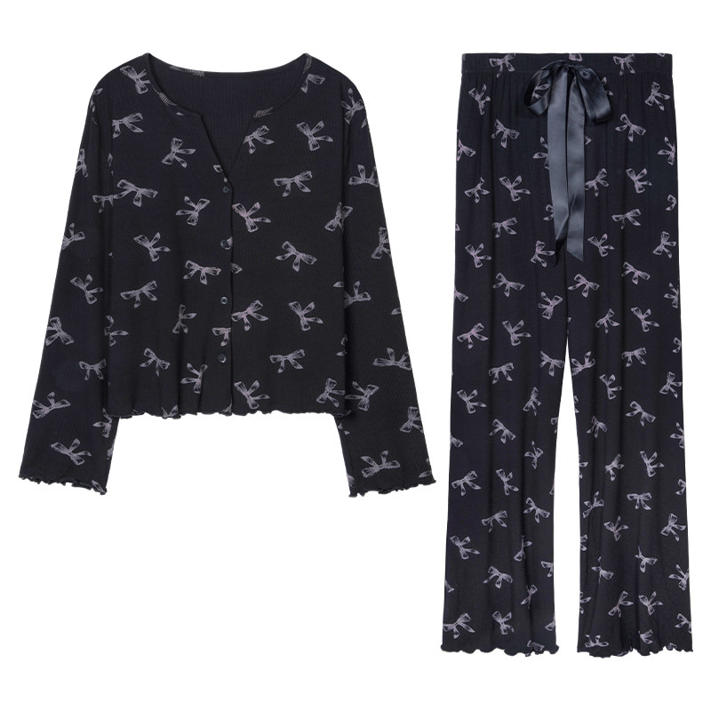 睡衣女套装春秋装2025新款春秋季高级感网红可外穿长袖长裤家居服,淘宝优惠券,粉丝福利购,淘宝优惠卷