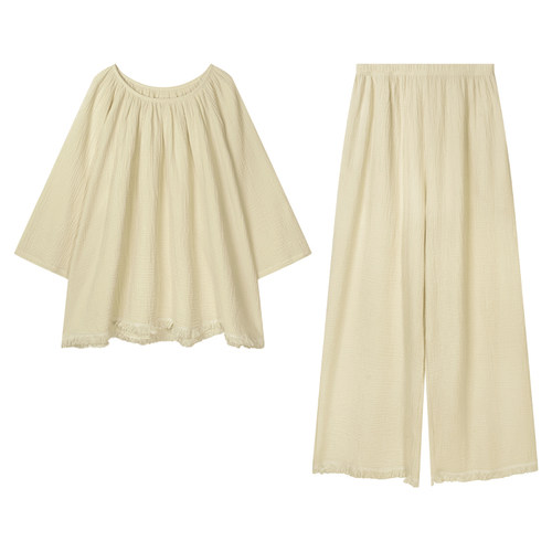 睡衣女套装纯棉春秋装2026新款春秋季家居服高级感长袖长裤可外穿 - 图3