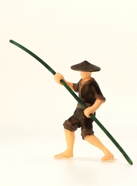 船夫树脂造景小人物江湖古风小摆件盆景微景观假山古韵匠坊