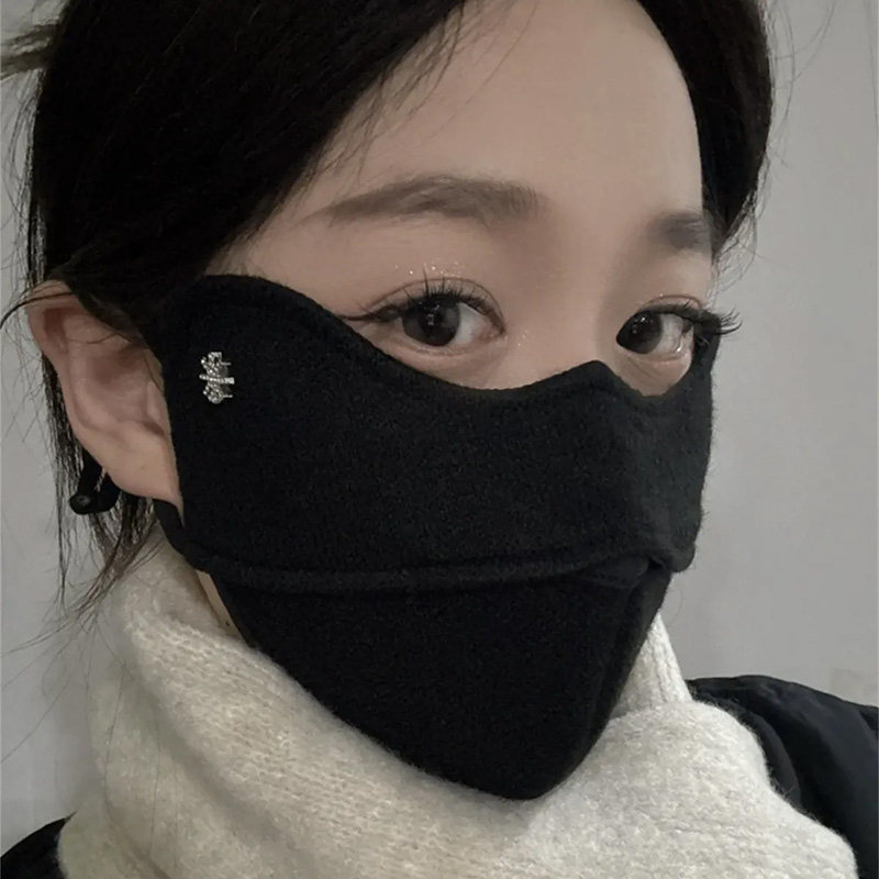 羊毛秋冬季保暖口罩女高颜值2025新款透气防寒防冻脸冬天防风面罩,淘宝优惠券,粉丝福利购,淘宝优惠卷