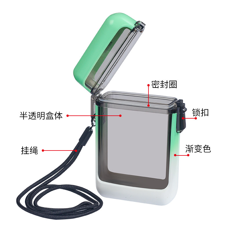 个性挂绳透明塑料烟盒套20支装加厚密封防水防潮户外便携烟包卡盒,淘宝优惠券,粉丝福利购,淘宝优惠卷