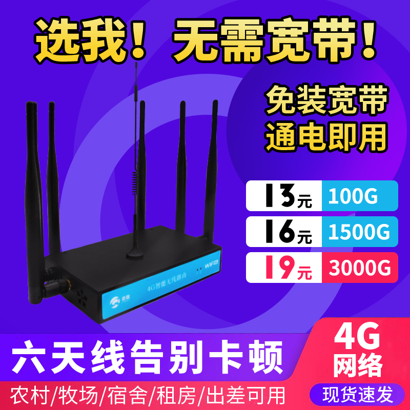 2024新款工业级无线4G路由器穿墙王随身WiFi移动网络无线WiFi路由全网通免拉网线流量上网 - 图1