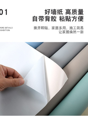 加厚墙纸自粘卧室大学生寝室宿舍背景墙壁纸防水家用房间客厅装饰