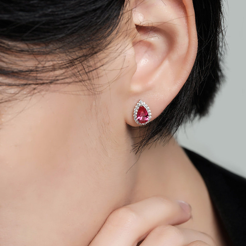 Victoria Crowne英伦王朝 水滴形彩宝耳钉蓝宝石耳饰轻奢生日礼物,淘宝优惠券,粉丝福利购,淘宝优惠卷