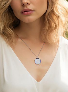 英伦王朝纯银繁星锁骨链项链