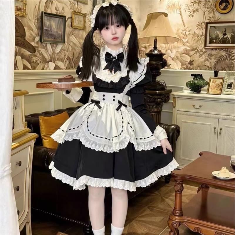 Lolita裙女仆装可爱接袖洛丽塔连衣裙甜美甜心可爱超萌衣服cos服 - 图0