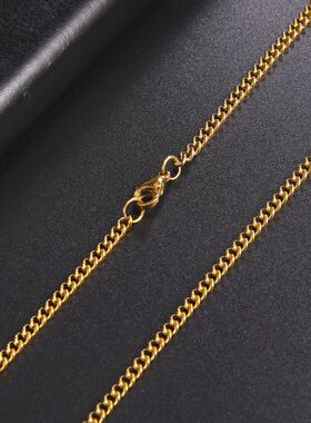 Skyrim Fashion 60cm Long Box Chain Necklace Men Stainless St